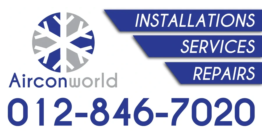 AirconWorld shop signage