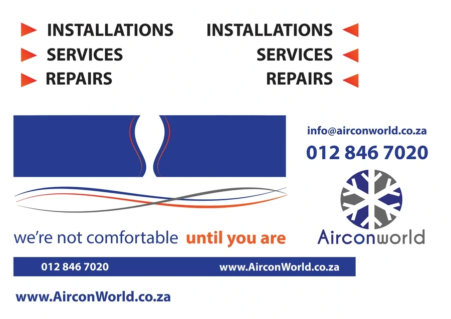 AirconWorld vehicle signage
