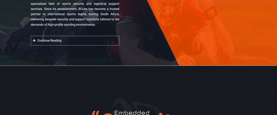 A section of the BCube Consulting website