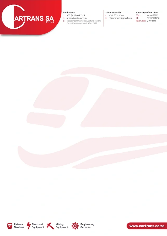 Car Trans letterhead