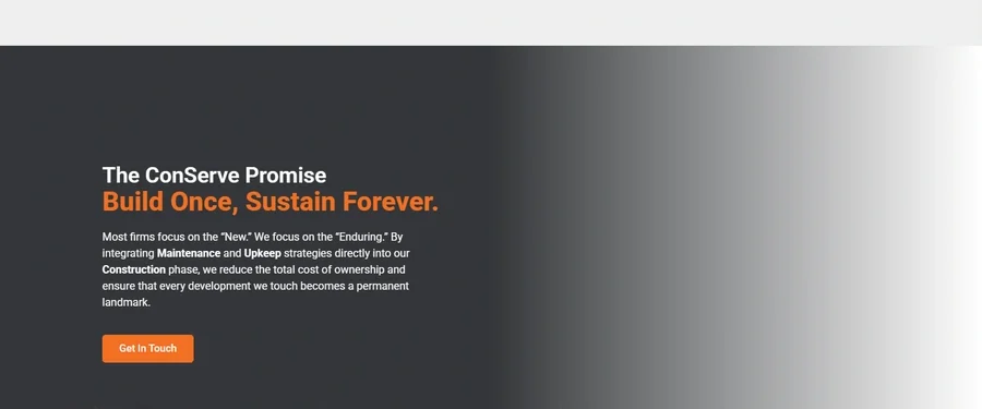 A section of the ConServe Group website
