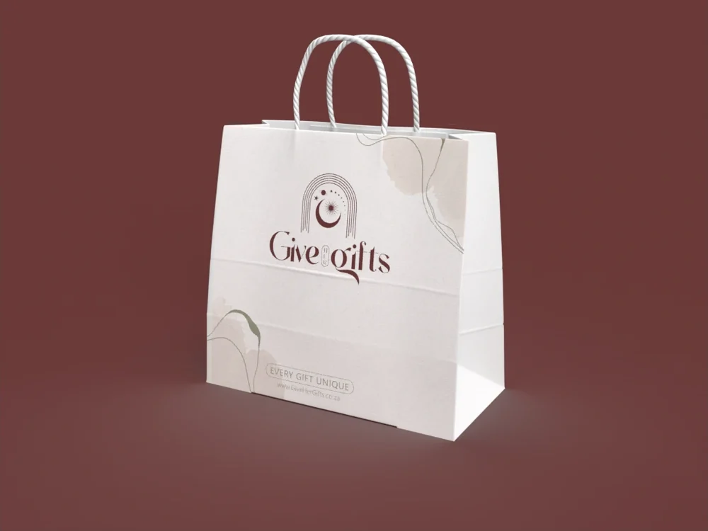 Give Her Gifts gift bag mockup
