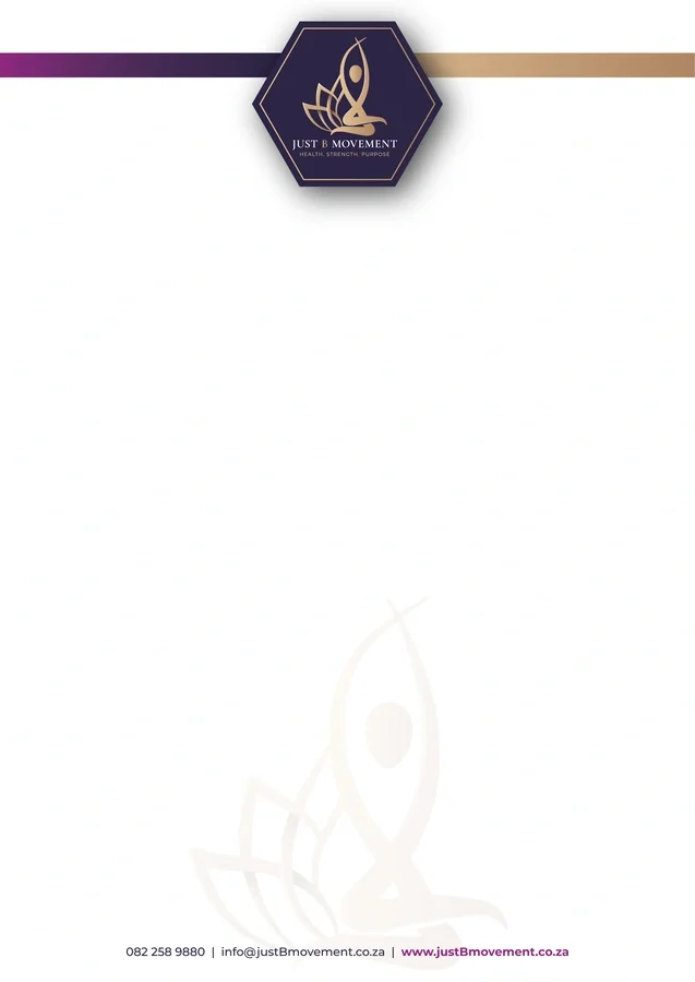 Just B Movement letterhead