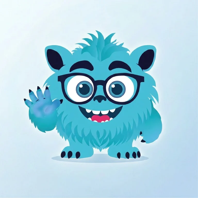 Pixi, the Pixeri mascot, waving hello